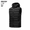 Al por mayor transfronterizo [estilo transfronterizo] nueva chaqueta de algodón a cuadros para hombre otoño e invierno, abrigo ligero de algodón con capucha, color negro