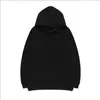 Sudadera larga lisa de estilo europeo y americano para comercio exterior, disponible en blanco, negro y rosa, corte holgado, adelgazante, adecuada para el uso diario