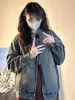 Chaqueta de Mezclilla Casual Versátil Estilo Retro Americano Nueva para Otoño e Invierno 2026 para Mujeres Petites