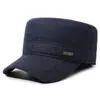 Gorra Plana de Invierno Cálida para Hombre Transfronteriza con Protección para Orejas Engrosada Estilo Pico de Pato Resistente al Viento para Exteriores Casual para Adultos Mayores de Algodón