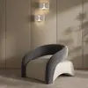Cadeira tigre da moda, sofá de um lugar, sofá de luxo leve para sala de estar/varanda de designer, adequado para apartamentos pequenos, sofá de lazer de alta qualidade