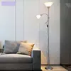 Lámpara de pie de doble cabezal de arte personalizado creativo simple nórdico, lámpara de pie para estudio, dormitorio, sala de estar, sofá posmoderna