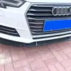 Adecuado para Audi A4L Modelo 2017-2018 Spoiler Frontal de Tres Secciones Labio Frontal Modificado, Deflector de Viento, Alerón Trasero, Protector de Esquina de Parachoques