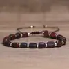 Pulsera de piedra natural ojo de tigre y amatista de venta caliente transfronteriza para mujer, joyería de lujo ligero de moda, pulsera unisex hecha a mano al por mayor