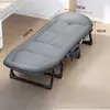 Cama plegable para descanso en la oficina de pana, sillón reclinable para siesta, artefacto para el hogar, simple, hospitalario, compañero portátil, cama de campaña