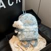 Bolsa de Ombro Floral Estilo Japonês Estilo Ins Estilo Mori Estilo Fresco Mochila Escolar para Menina Estilo Universitário Mochila de Viagem para Estudante Universitária para Mulheres