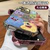 Adequado para Apple 16Promax Mobile Phone Case 16Plus Cute Monster 16Pro Novo Personalizado Galvanoplastia Grande Quatro Cantos