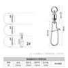 Conector Giratorio Grande para Pesca, Giratorio de Rodamiento Figura de Ocho de Acero Inoxidable 304 para Señuelos Rápidos, Broche Reforzado para Pesca en el Mar