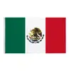 Copa Mundial 2026 Estados Unidos, Canadá y México Bandera Mexicana Aficionados Colgar Bandera y Tirar Bandera Decoración 14*21cm Bandera de Poliéster