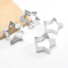 En Stock Anillo Perforado de Acero Inoxidable 430 Forma de Estrella para Tarta Anillo de Mousse Francés Anillo para Tarta de Queso Molde de Estrella de Cinco Puntas para Hornear