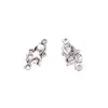 Accesorios para Joyería de Aleación DIY Pulpo Plateado Antiguo Conector de Doble Agujero Colgante Collar Pulsera Encanto Venta Caliente Transfronteriza
