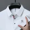 Camiseta tipo polo de verano sin costuras para hombre, top de moda para hombre, camiseta ligera de media manga