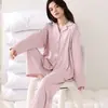 Pijama de Algodão Modal Super Confortável no Atacado, Novo Conjunto de Calça e Manga Longa para Primavera e Outono, Roupa de Casa Casual Unissex, Conjunto de Duas Peças Adequado para Usar Fora