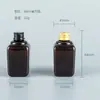 Botella de plástico de 80 ml con tapa de aluminio con tapón interior envase cosmético emulsión desinfectante rocío puro botella vacía de PET