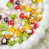 [creme de bolo] contas de vidro de cogumelo contas soltas contas feitas à mão pulseira colar DIY acessórios de joias materiais