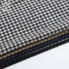 Tejido de lana espigado 50% lana, hecho a medida, fabricante para bolsos, pantalones y faldas