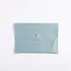 Bolsa de embalagem para joias Fuchen de alta qualidade em couro sintético PU com botão de pressão, bolsa de armazenamento para colares e anéis