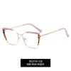 95379 moda Nuevos Gafas para Dama Anti-luz azul sin maquillaje estilo colorido marco doble color espejo óptico se puede equipar con espejo de aumento