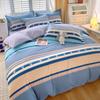 Cama de vento simples quatro peças lixamento colcha capa dormitório estudantil três peças algodão lavado à água lençol pele-friendly colcha capa atacado