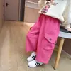 Pantalones Cargo Sueltos para Niñas para Uso al Aire Libre, Nuevo Estilo Primavera y Otoño 2026, Pantalones Casuales para Niños, Elegante Tendencia de Atuendo de Primavera para Bebé Niña