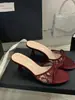 Sapatos de Salto Alto de Renda com Malha Boca de Peixe Chuyuji, Salto Médio, Modernos e Elegantes, Laço, Sandálias Respiráveis de Verão para Mulheres