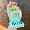 Llavero Colgante de Consola de Juegos Tetris Juego de Mano para Aliviar el Estrés Accesorios para Llaveros al por Mayor