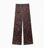 Ropa Europea y Americana Transfronteriza para Mujer Aliexpress Venta Caliente Moda Casual Textura de Satén de Seda Tubo Superior + Pantalones Largos de Lunares Moda