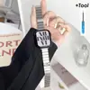 Adecuado para Apple Apple WatchSE iwatch7 6 5 correa de reloj delgada de acero inoxidable en stock
