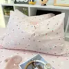 Funda de almohada individual/simple de dibujos animados lindos para estudiantes, funda de almohada tipo sobre para cambio, 48*74 un par de 2 sin relleno