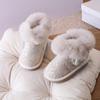 Botas de nieve para bebé de 1 a 3 años, antideslizantes, de algodón acolchado con forro polar, suaves, de princesa