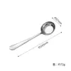 Cuchara de Acero Inoxidable 316 para Uso Doméstico, Cuchara Redonda para Adultos, Cuchara de Mesa Espesa de Grado Alimenticio, Cuchara para Sopa