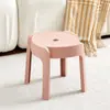 Banqueta Pequena de Plástico para Uso Doméstico, Espessada e Empilhável, Adequada para Sala de Estar, Banqueta Catavento, Assento para Banheiro Infantil, Banqueta Redonda Simples
