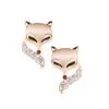 Brincos 2024 nova moda atacado brincos de gato raposa temperamento feminino personalidade europeia e americana brincos simples de alto padrão joias