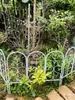 Cerca de Jardim, Cerca de Ferro Forjado para Pátio, Cerca Pequena para Horta de Varanda Externa, Cerca Baixa de Barreira para Plantas