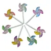 Chaveiro Pingente Moinho de Vento Pequeno Doce de Acrílico Colorido Gradiente Estilo Primavera Acessórios para Joias DIY