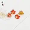 Venta al por mayor de fábrica Colgantes de Esmalte Chapados en Cobre Dorado Cabeza de Tigre Ciervo Gatito Gato Colgantes Pequeños Charms para Pulsera Collar DIY
