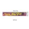 2025 Transfronterizo Nuevo Carnaval Patio Nochevieja Diseño Bandera Colgante Fiesta Bandera Exterior Decoración Fiesta Feliz Año Nuevo