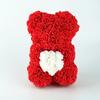 Aliexpress Dia dos Namorados Urso Urso de Abraço com Rosa 25cm Urso Pequeno de Coração Urso Rosa de Amor Fabricante Atacado