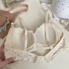 Sujetador de Espalda Abierta Estilo Japonés para Mujer de Pecho Grande Llamativo de Pecho Pequeño Sujetador con Relleno Sujetador