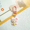 Colgante Llavero de Dibujos Animados Sanrio, Lindo Colgante de Corazón Femenino para Mochila Escolar de Estudiante, Accesorios para Bolsos, Regalo para Mejor Amiga