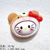 Accesorios de Resina con Cabeza de Animal de Dibujos Animados DIY Funda de Teléfono Hecha a Mano Colgante para Coleta Caja de Papelería Al por Mayor Accesorios para el Cabello