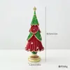 NUCHI Decoração de Natal Estatueta de Resina Velhinho Sino Cavalo de Madeira Decoração de Árvore de Natal Ornamento de Mesa Presente de Natal