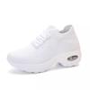 Zapatos de Mujer Talla Grande Transfronterizos 2025 Punta Redonda Malla Color Puro Casual Tacón Plano Parte Superior Baja Zapatos Rocking Tenis