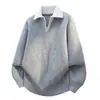 Nueva colección otoño/invierno de ropa exterior para hombre: Suéteres de punto de manga larga, modernos, cálidos y casuales, con cuello redondo y disponibles en tallas grandes.