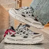 Zapatos tipo "dad shoes" para hombre de nuevo estilo con amortiguación de aire, que cuentan con una parte superior de malla transpirable, suela gruesa y diseño antideslizante y resistente al desgaste, perfectos para actividades al aire libre y uso casual.