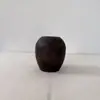 Decoração de Loja de Flores Secas para Casa Enfeites de Pousada Vaso de Madeira Maciça Artesanato em Madeira Vaso Japonês Pequeno
