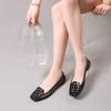 Bailarinas Transparentes con Corte de Nicho para Mujer, de Moda, Versátiles y Cómodas, con Punta Cuadrada, Bailarinas de Playa para Mujer, Nuevo Estilo Verano 2025