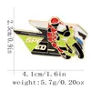 Broche de Emblema de Moto Esportiva Dobrado e Deformado Acessórios de Vestuário de Corrida Montanha Corrida Broche Decoração de Mochila Escolar