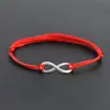 AliExpress cross-border mais vendido Amor Infinito 8 caracteres sorte lucky pulseira tecida handmade diy simples amizade casal corda de mão