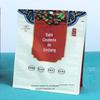 Saco de embalagem para chá de gengibre com açúcar mascavo Saco autoportante de papel Kraft com janela 14*20 Saco de embalagem independente de açúcar mascavo Fabricantes de Guangdong